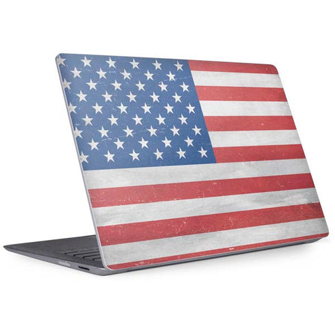 American Flag Distressed Surface Laptop 2 Skin